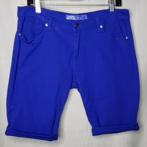 Women's denim Bermuda shorts